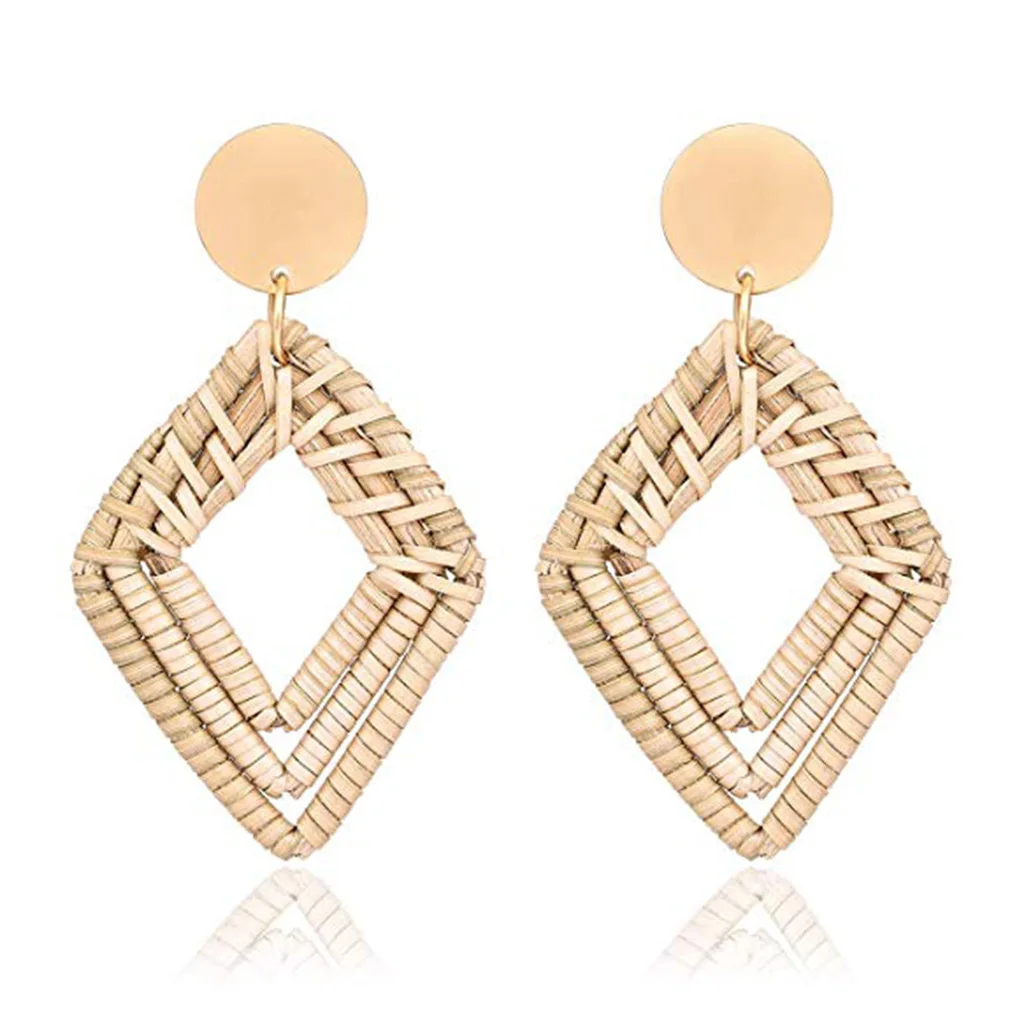 JIOFREE 2022 New Fashion Round Occident Clip on Earrings for Women Geometric Round Earring Wedding Jewelry