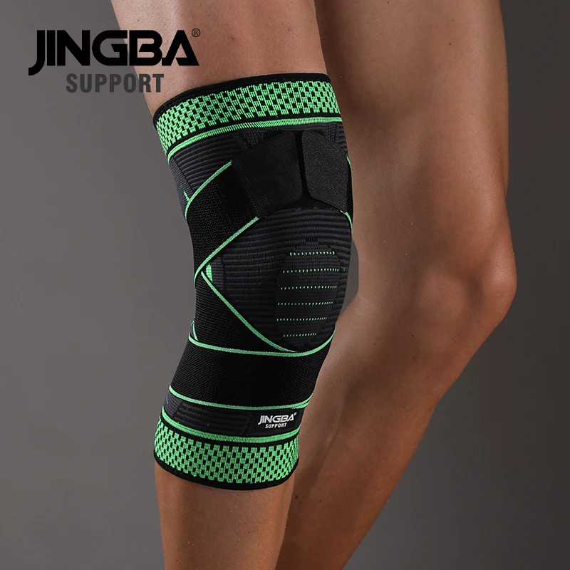 1 Pc Elastic Breathable Knee Support Sleeve with Adjustable Straps