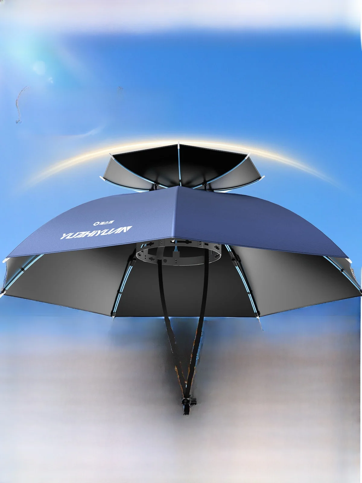 

Fiing Umbrella Hat Wearable Head Fiing ade Sun Protection Outdoor Cam Travel Gear Ox Cloth Material Fiing Gear