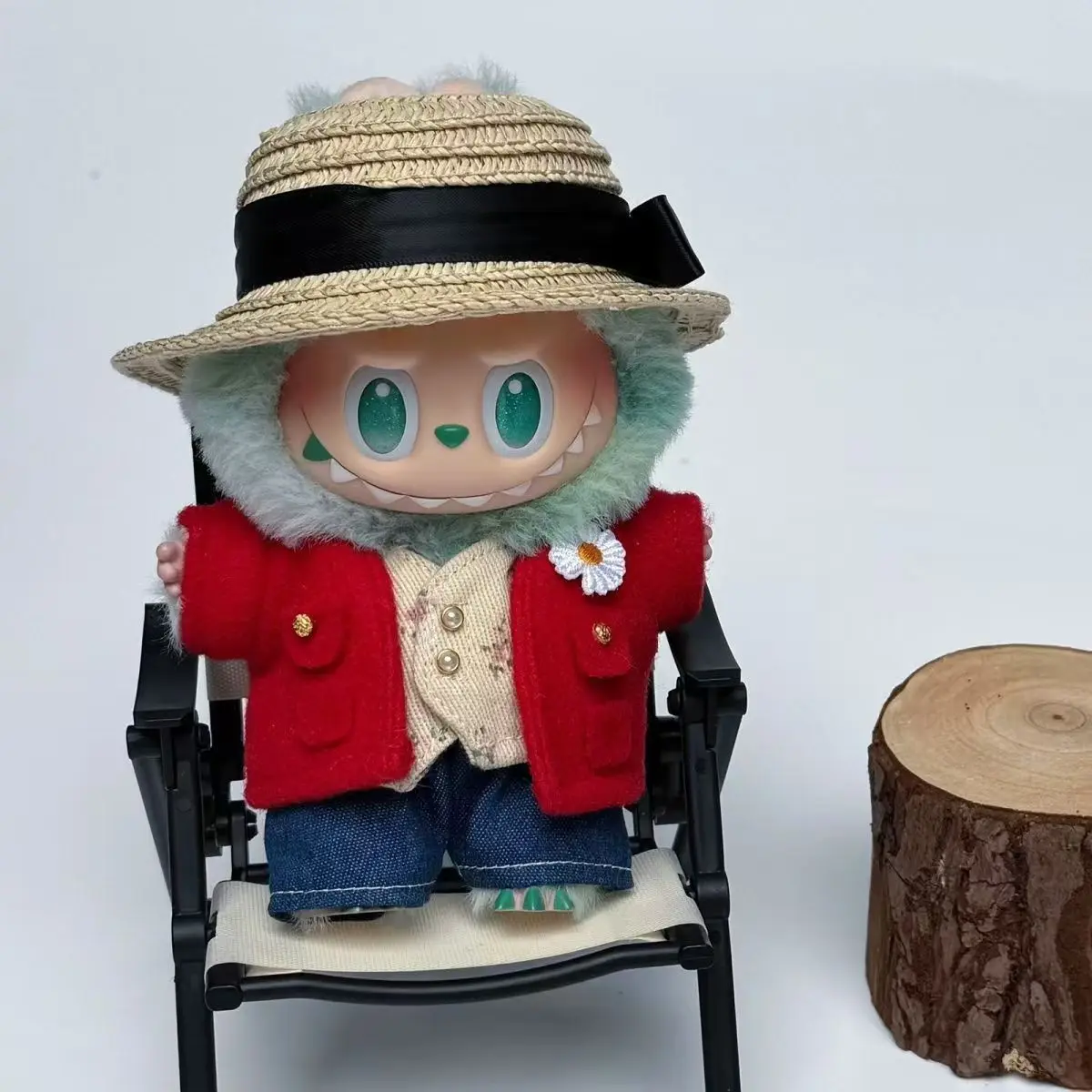 

Labubu Одежда Gdragon 17 см Кукла Красный Костюм Набор Кукла Лабу Корейский Идол для V1 V2 V3 Дизайнер Одежды DIY Игрушки Аксессуары