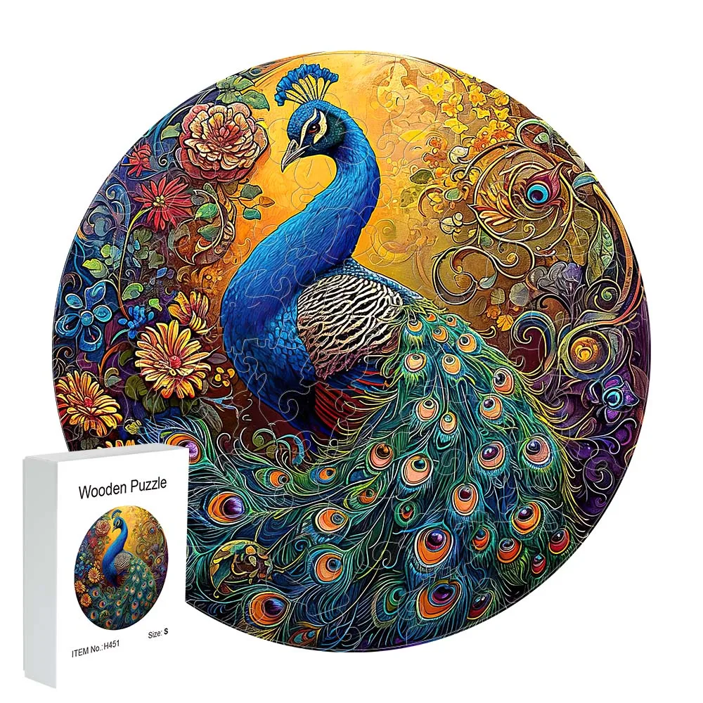 Paw Pudełko na prezent Drewniana układanka Puzzle o nieregularnym kształcie Prezent urodzinowy Dekoracja domu Dorosły spersonalizowany unikalny