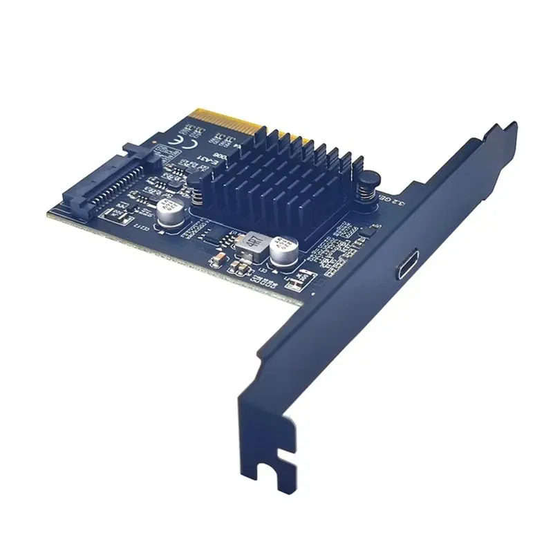 【STABLE QUALITY】PCIe to Type-C PCI Express PCI-E 4X to USB3.2 GEN2X2 20Gbps TYPE-C Expansion Card ASM3242 Adapter