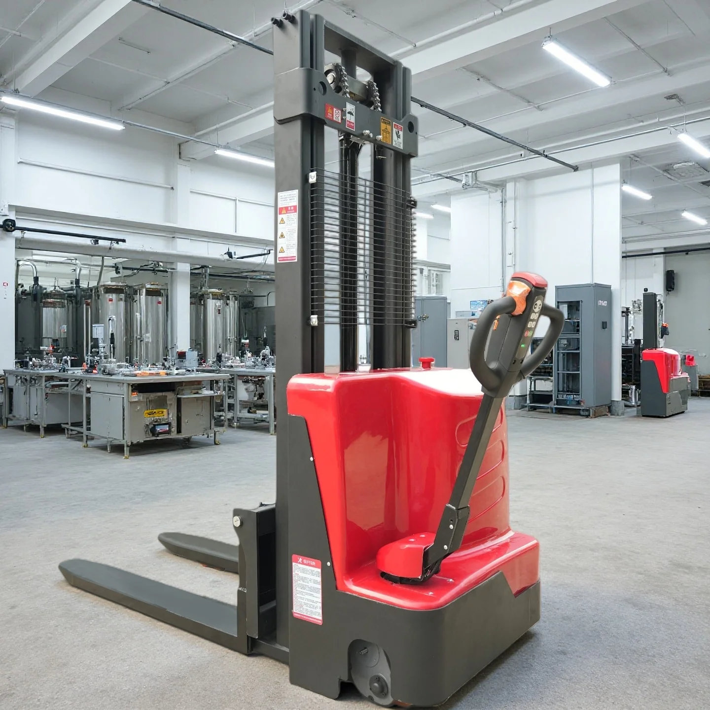 High Quality Electric Pallet Stacker Lifter 1.5 Ton 2 Ton Capacity 1.6m-3.5m Walkie Rider with Electric Stacker Forklift
