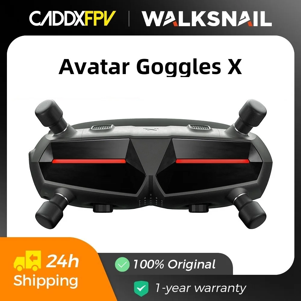 Walksnail Avatar HD FPV Goggles X Goggles 1920X1080 OLED 5.8G Head Tracker Glasses-Free for RC Airplane Racing Drones Long Range