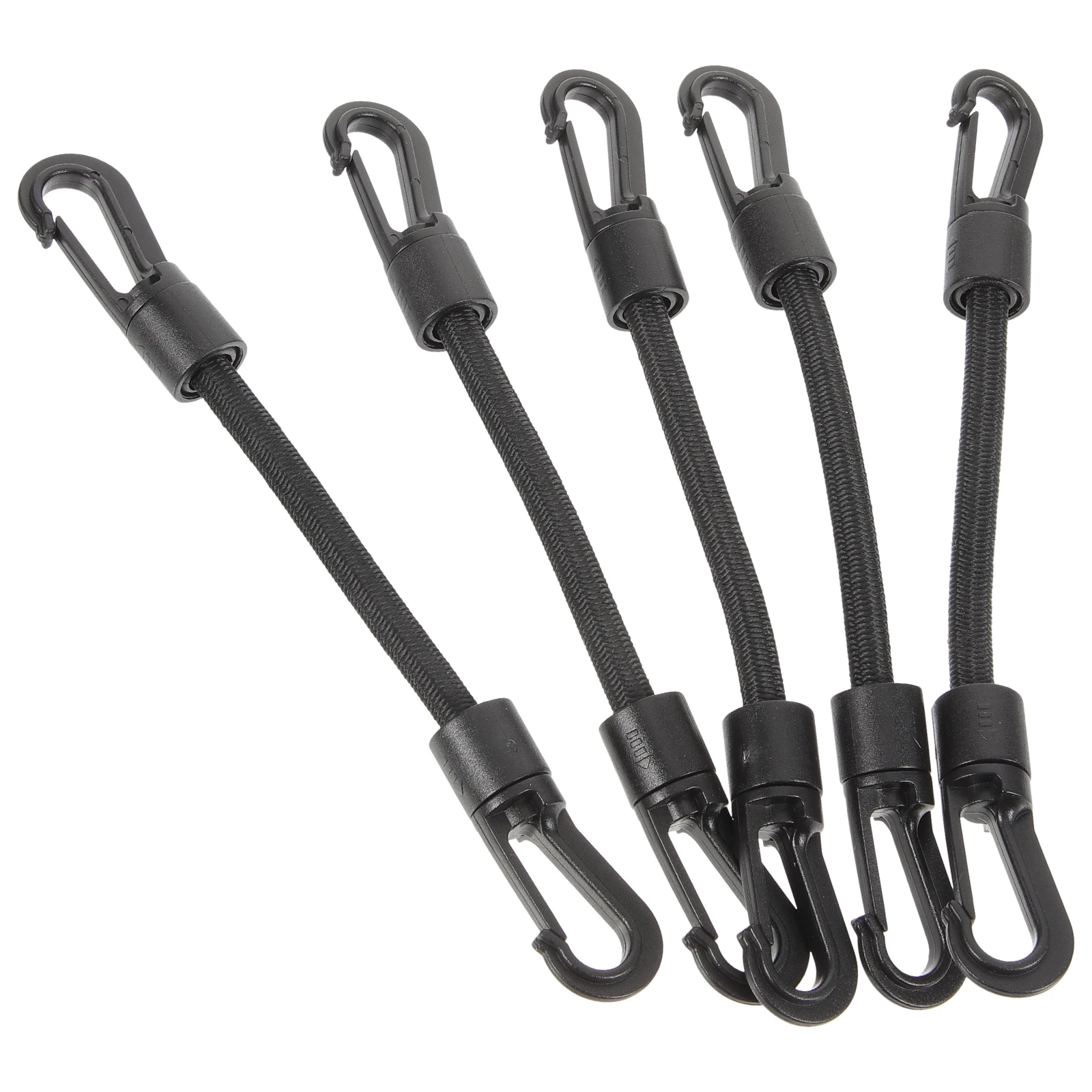 

5pcs Elastic Hooks Portable Straps Kayak Bungee Cord Camping Ropes Adjustable Rubber Cords Double Headed Outdoor Accessories
