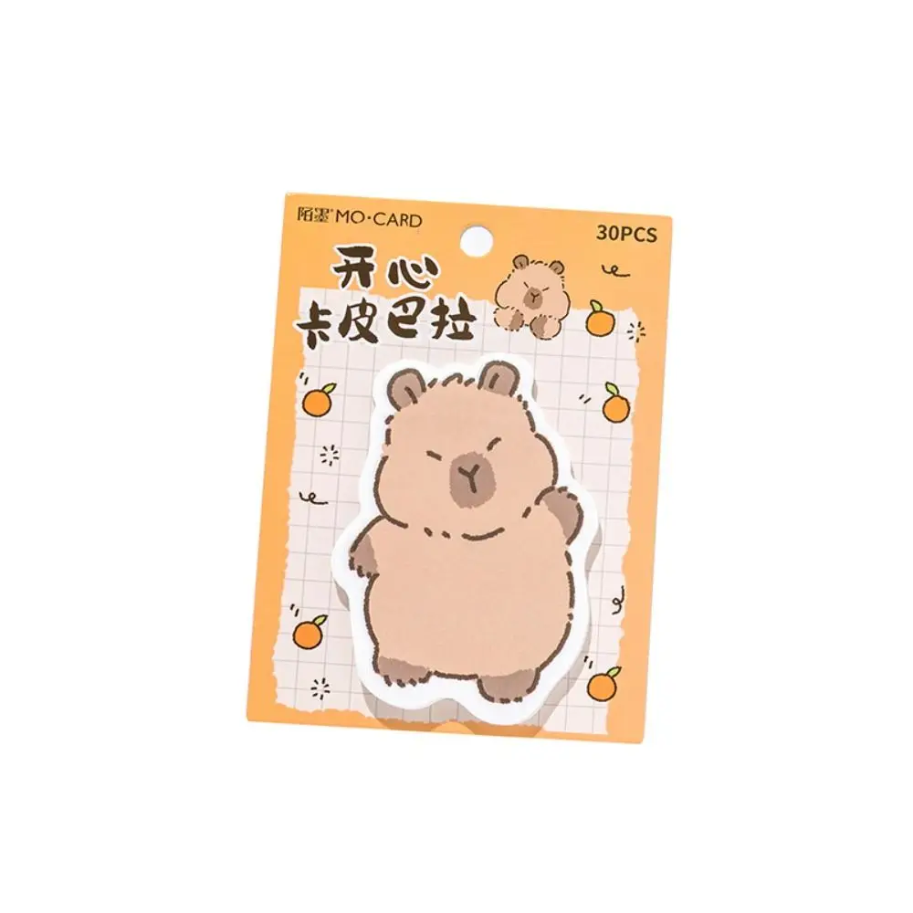 Capybara Cartoon animals Memo Pad Sticky Notes Pad Decorative Stationery Stickers Office School Supplies children\'s day gift