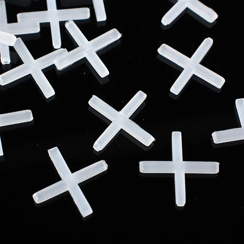 1000pcs 1/2/4mm เซรามิค Tiler Spacer CROSS กระเบื้องพลาสติกช่างประปาเปลี่ยนระบบปรับระดับกระเบื้องกระเบื้อง Leveling คลิป