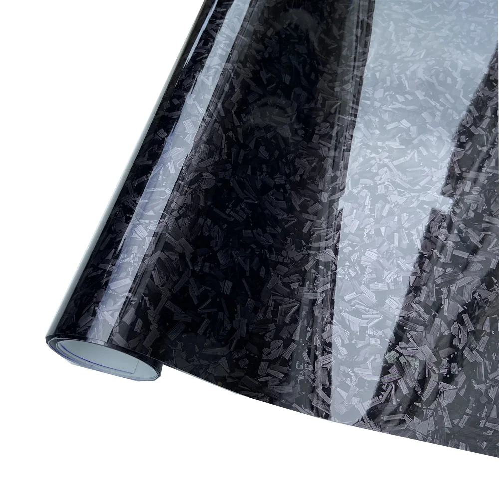 AliExpress Aomior Glossy Black PET Forged Carbon Fiber Vinyl Wrapping Film DIY Styling Car Wrap Stickers For Motorcycle Bicycle