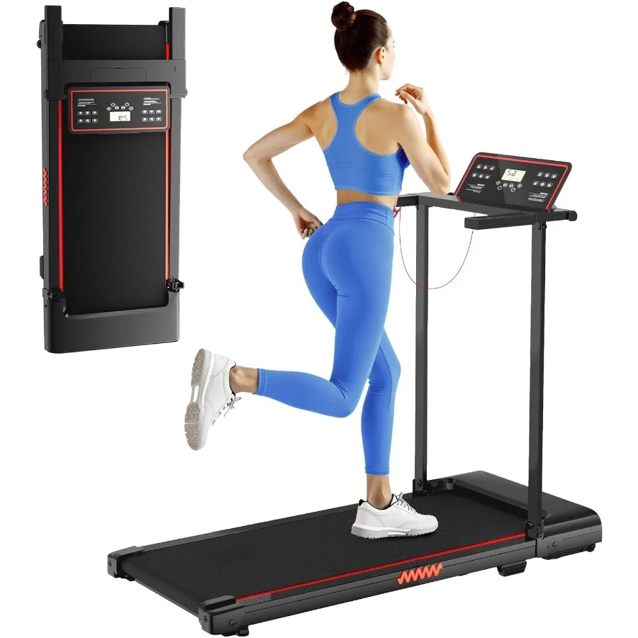 

Treadmill with Handle Treadmills for Home Samll Space 3.0HP Portable Walking Pad with Handle Walking Pad Treadmill with 320 LBS