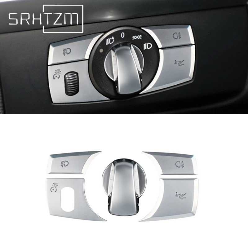 

Стайлинг автомобиля для BMW X5 E70 2008-2013 X6 E71 2009-2014 кнопка переключения фары рамка Наклейка Обложка Наклейка отделка интерьера