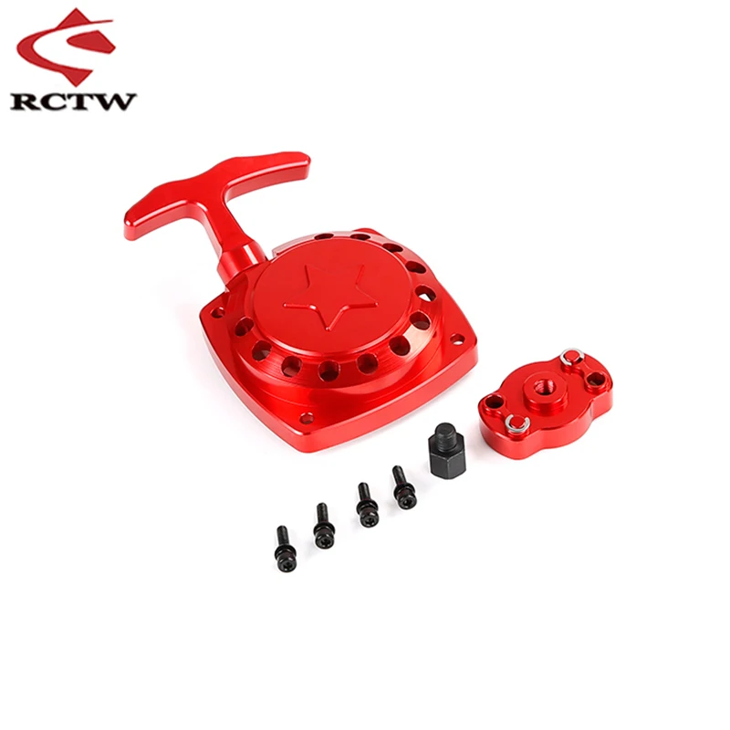 CNC Metal Easily Starting Pull Starter Set for 1/5 Hpi Rofun Baha Kingmotor Rovan Baja Losi 5ive T Truck Rc Car Spare Toys Parts