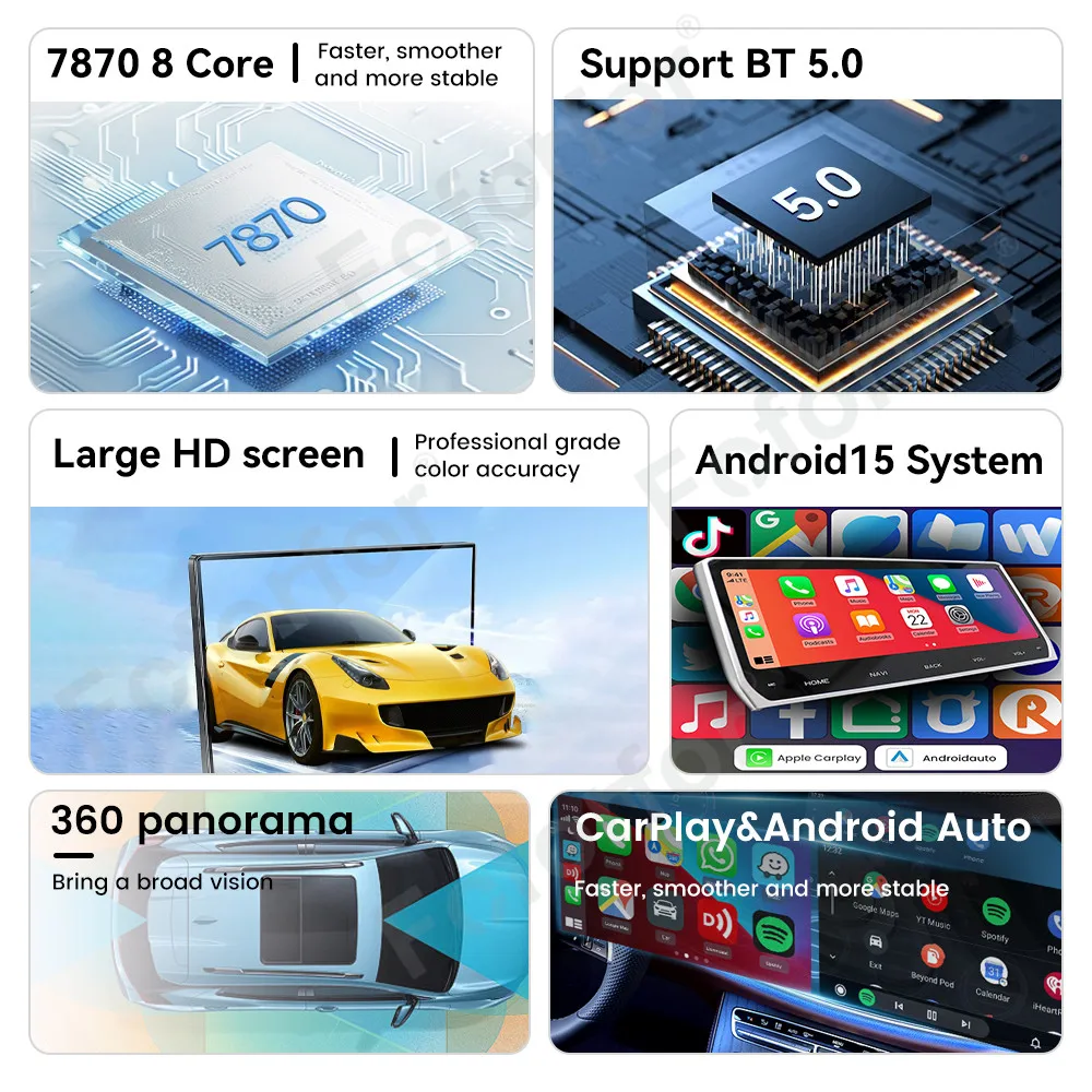 Dual 9.1 Inch QLED Screen Car Radio For Audi A6 2005-2009 Android 15 Multimedia Player GPS Navigation Auto DSP Stereo Carplay view 6