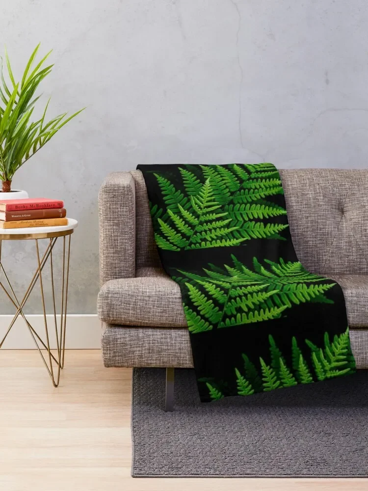 fantastic fern fronds Throw Blanket Heavy bed plaid Picnic Decoratives Blankets