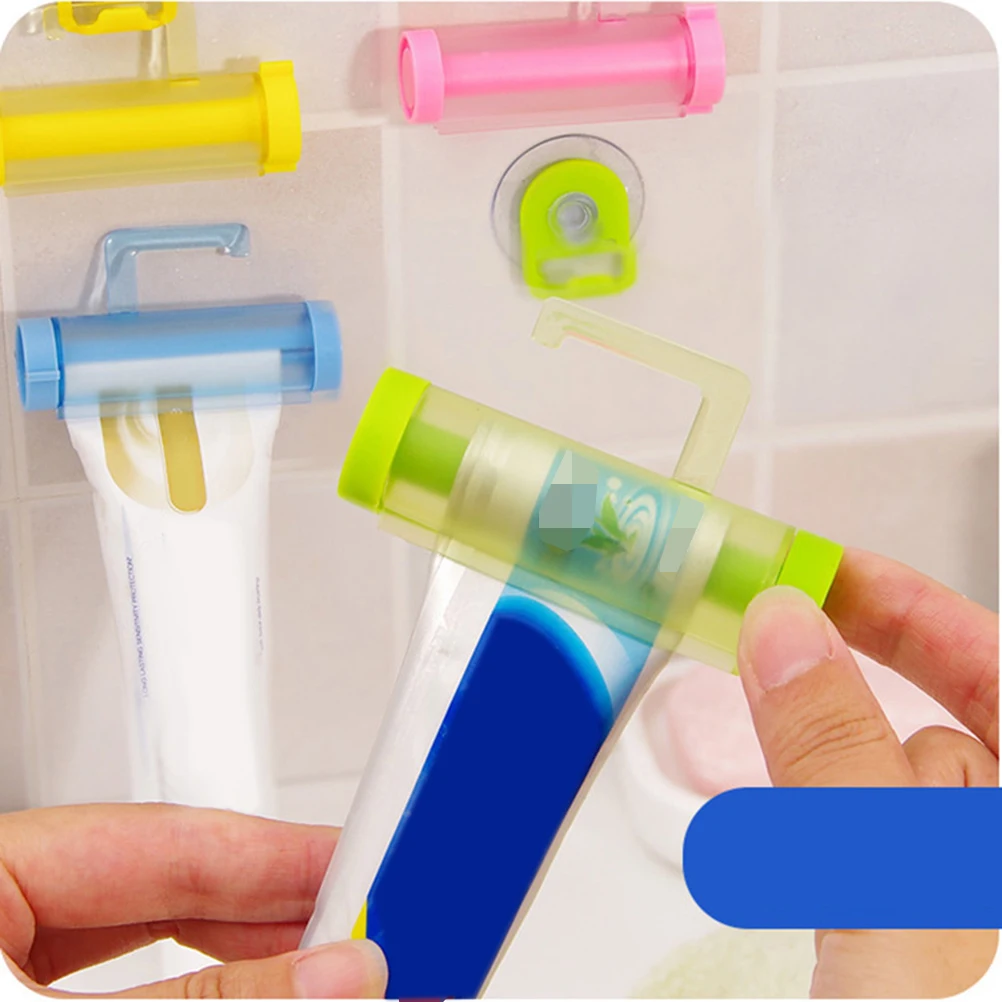 

5Pcs Toothpaste Squeezer Roller Reusable Rolling Dispenser for Bathroom Kitchen Cosmetics Adhesives Lotions Ointments Paint Wall
