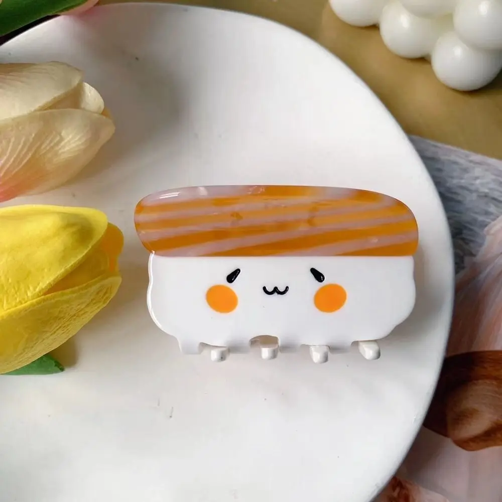 

Fashion Sushi Cake Acetic Acid Hair Claw Cherry Cartoon Fruits Hair Clip Grab Clip Acetate Simulation Food Shark Clip Girl
