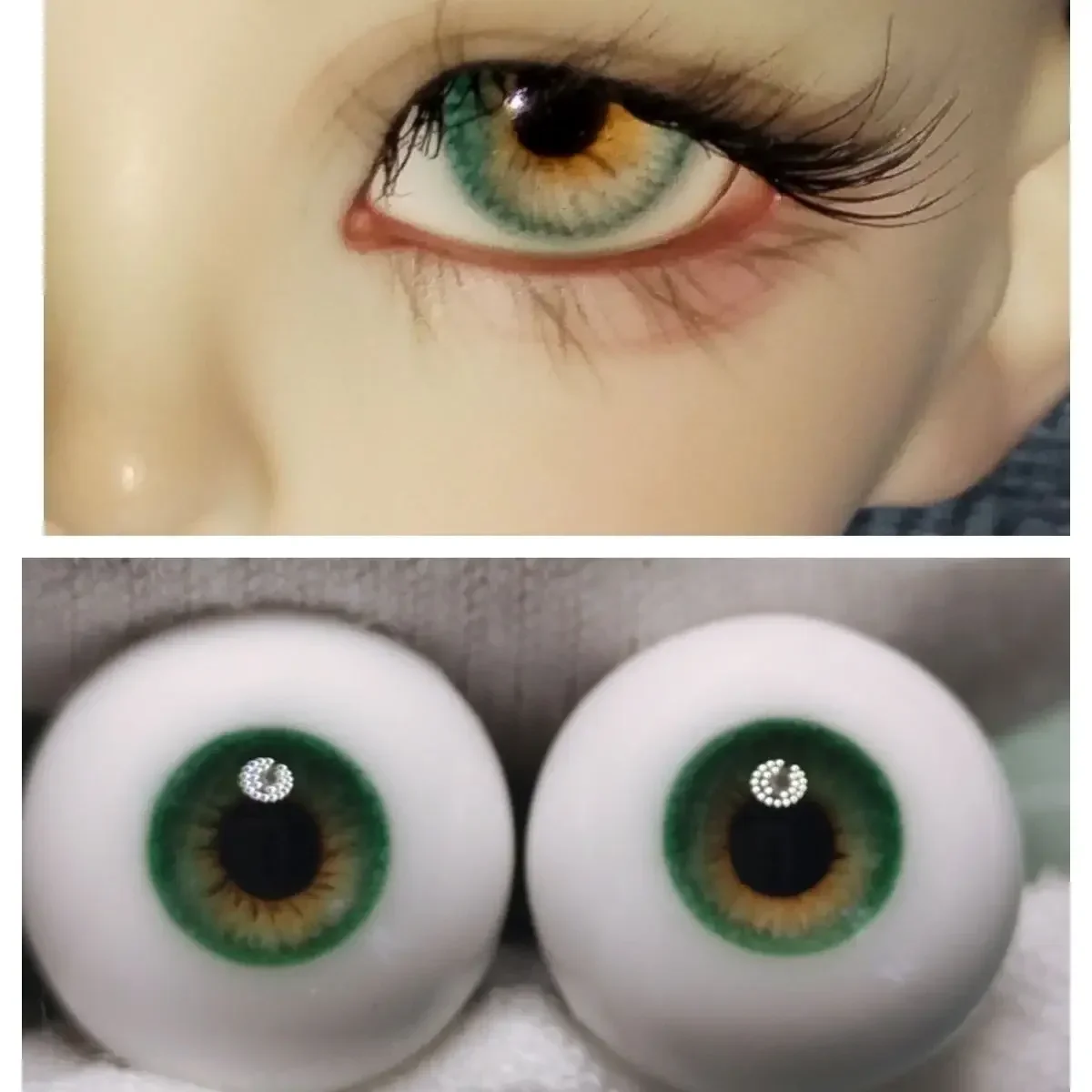 Doll Eyes 12/14/16/18mm for 1/3 1/4 1/6 Bjd Doll Plaster Eyeball Diy Girl Toys Handmade Dress Up Play House Doll Accessories