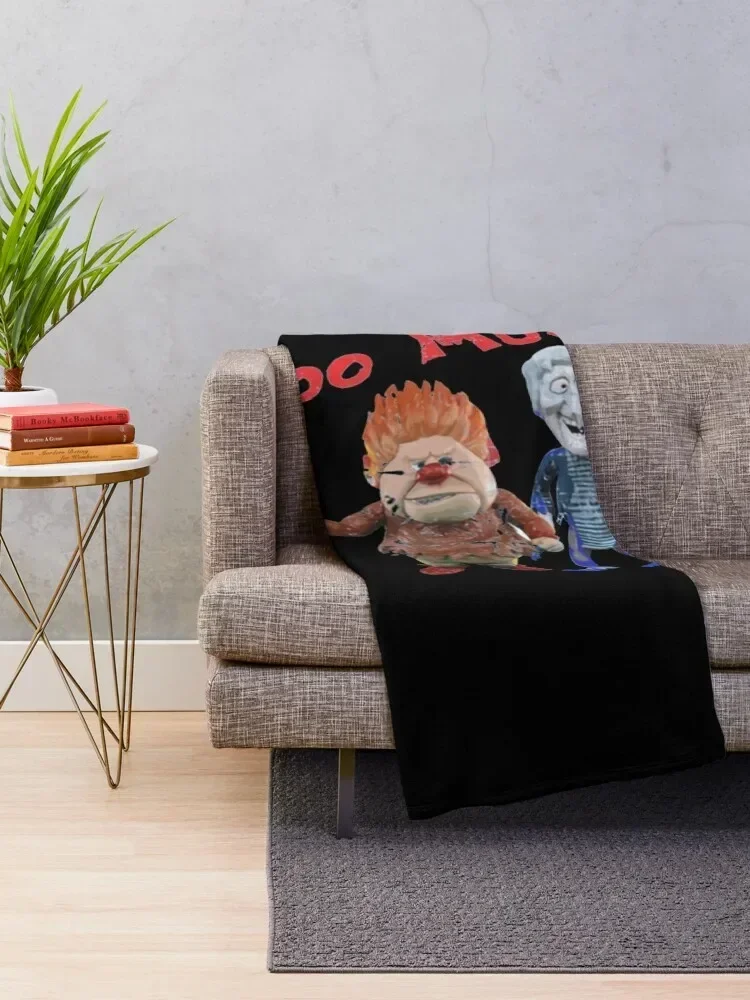 Heat Miser and Snow Miser from The Year Without a Santa Throw Blanket Decorative Throw For Baby Blankets