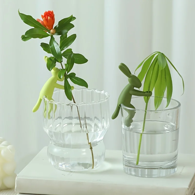 3 قطع من أوتاد نباتات الأرنب اللطيفة - علامات حديقة بلاستيكية متينة للأعشاب الداخلية والزهور الخارجية والحدائق الخيالية