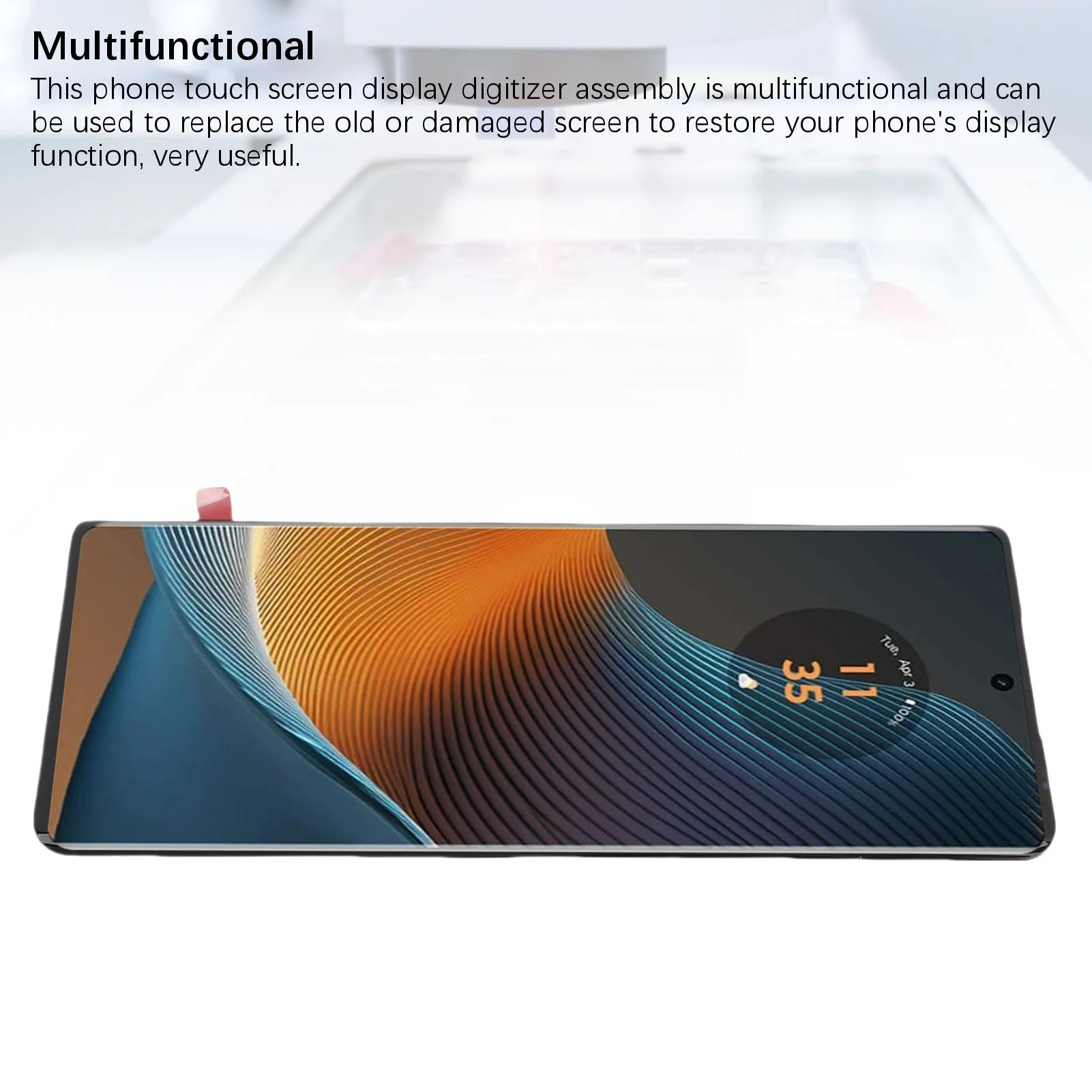 Digitizer Assembly 1080x2400 Pixels Multi Touch Phone Digitizer Replacement High Color Saturation for Maintenance