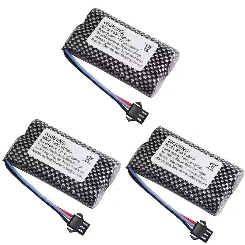 7.4v 1500mAh akumulator litowo-jonowy SM-3P wtyczka/ładowarka USB SM-3P do zegarka wykrywanie gestów skręcona R/C samochód kaskaderski 18650 7.4v