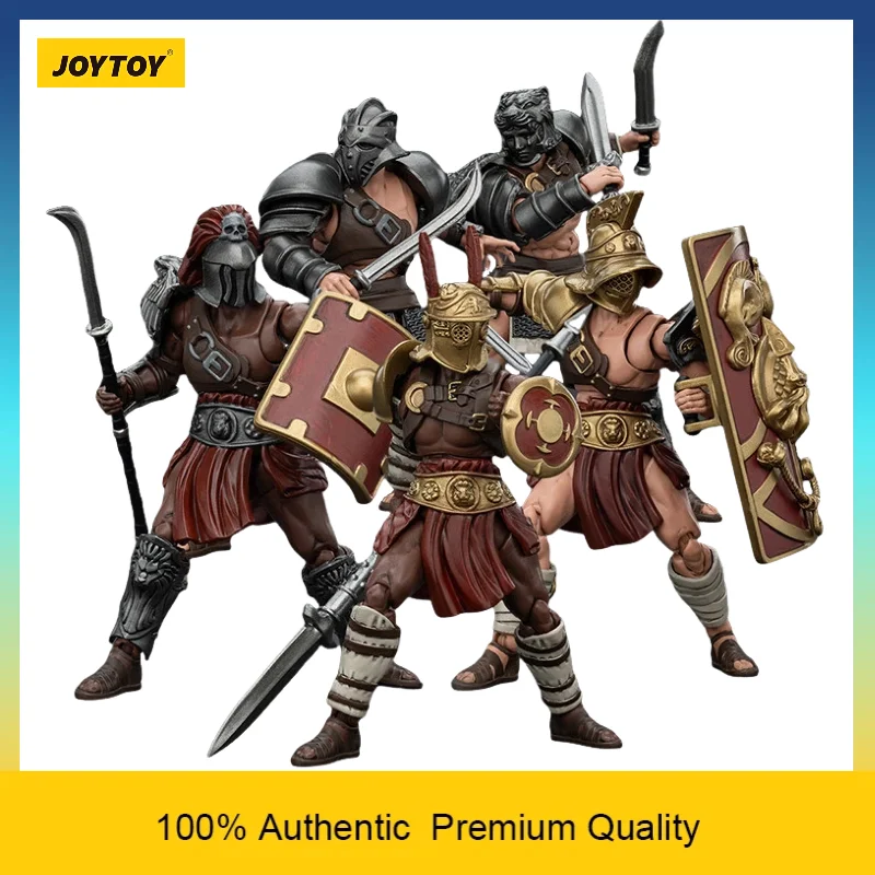 В наличии: Набор из 5 фигурок JOYTOY Strife Series Roman Gladiator Vol.1 (Мурмило, Грифон, Ножницы, Гигантские Ножницы, Хопломахус) в масштабе 1/18