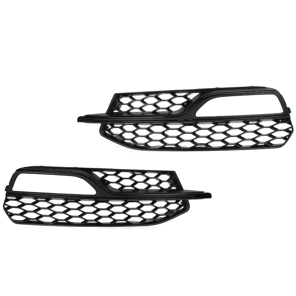 For Audi A3 S-Line/S3 2014-2016 – Pair Front Bumper Fog Light Grille Cover, Honeycomb Mesh Racing Grill