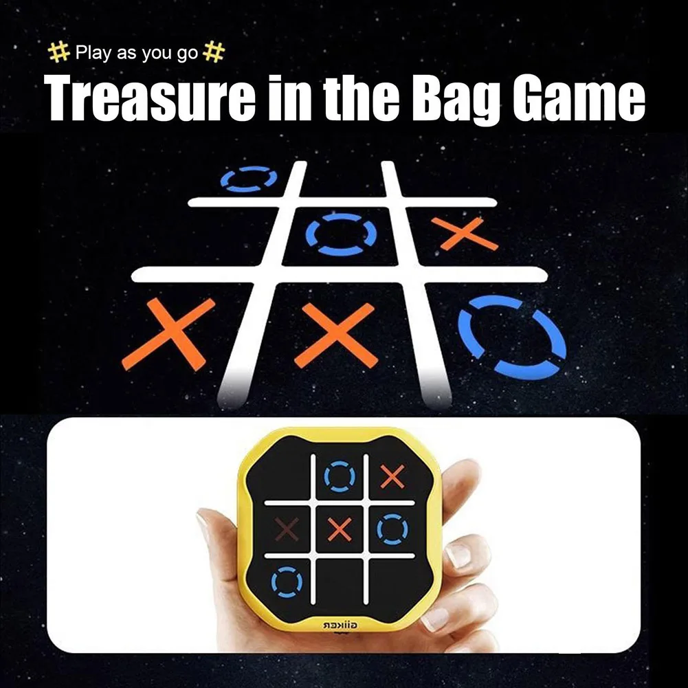 3-in-1 TIC-TAC-TOE Bolt Game Handheld Puzzel Game Console Kinderen Elektronisch Speelgoed Schaakbordspel Voor Vrienden Verzamelen Party