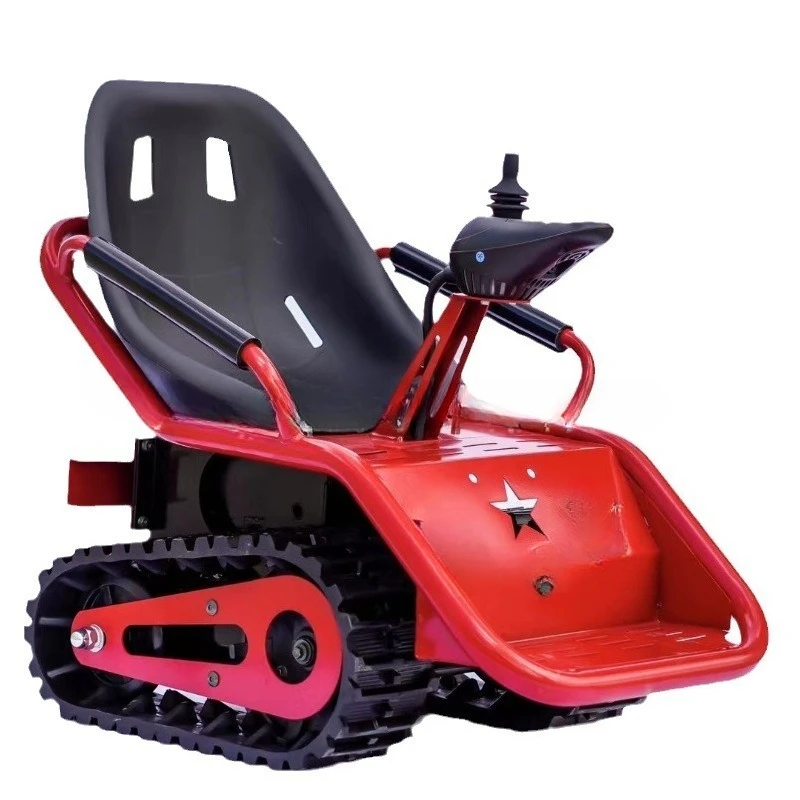 Ecological Park Farm Grassland Amusement Equipment Children's Snow Tracked Small Tank Vehicle All-Terrain Kart