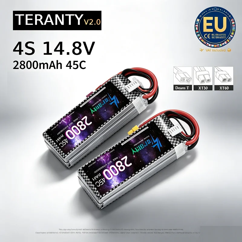 Drone Battery 4S - TERANTY V2.0 4S 14.8V 2800mAh 45C