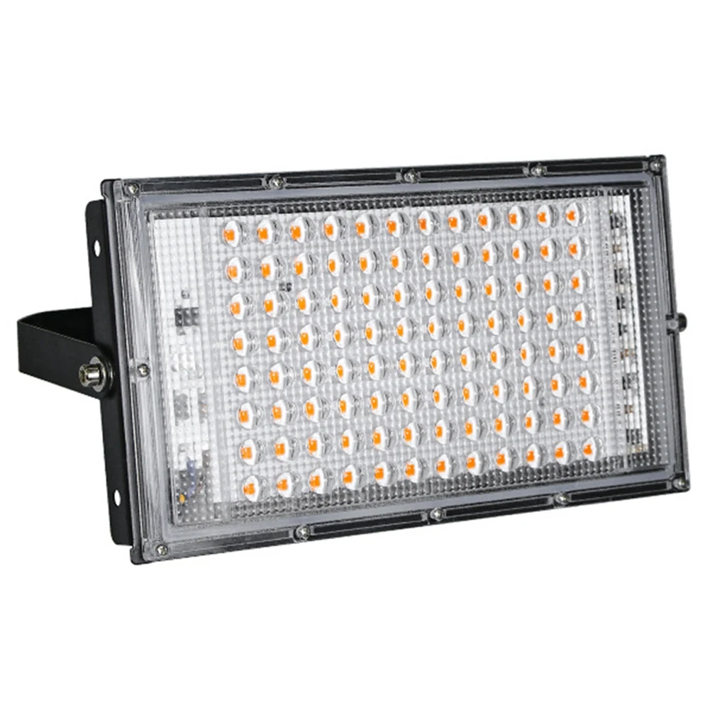 ABNM照明 LED植物育成ライト 防水 フルスペクトル投光照明 100W ハイパワー 温室栽培ライト
