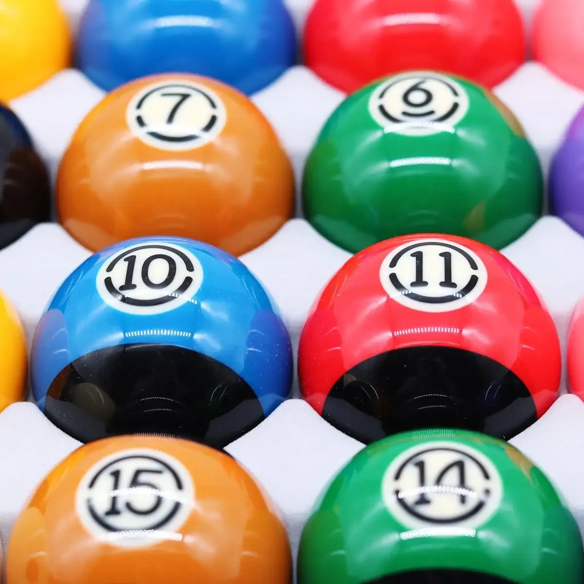 جودة عالية 8A 2-1/4 "كرة بلياردو 16 قطعة/صندوق للبيع 57.2 مللي متر مجموعة كرات تجمع سوداء #3