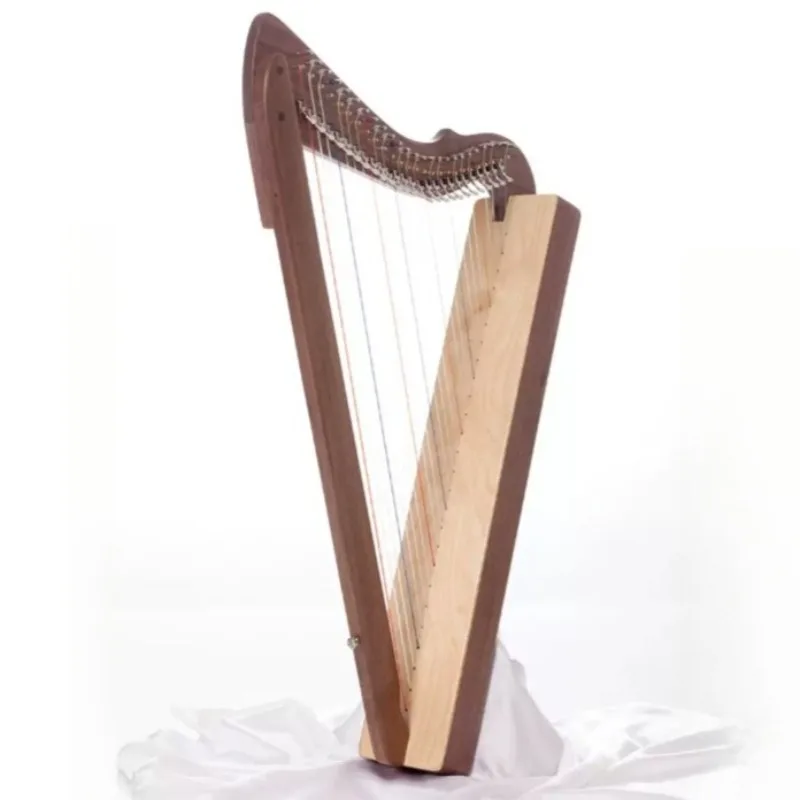 26 Strings Handmade Harps Sound Healing Walnut Lyre With Tuning Portable Carbon String Harp Professional Musical Instruments