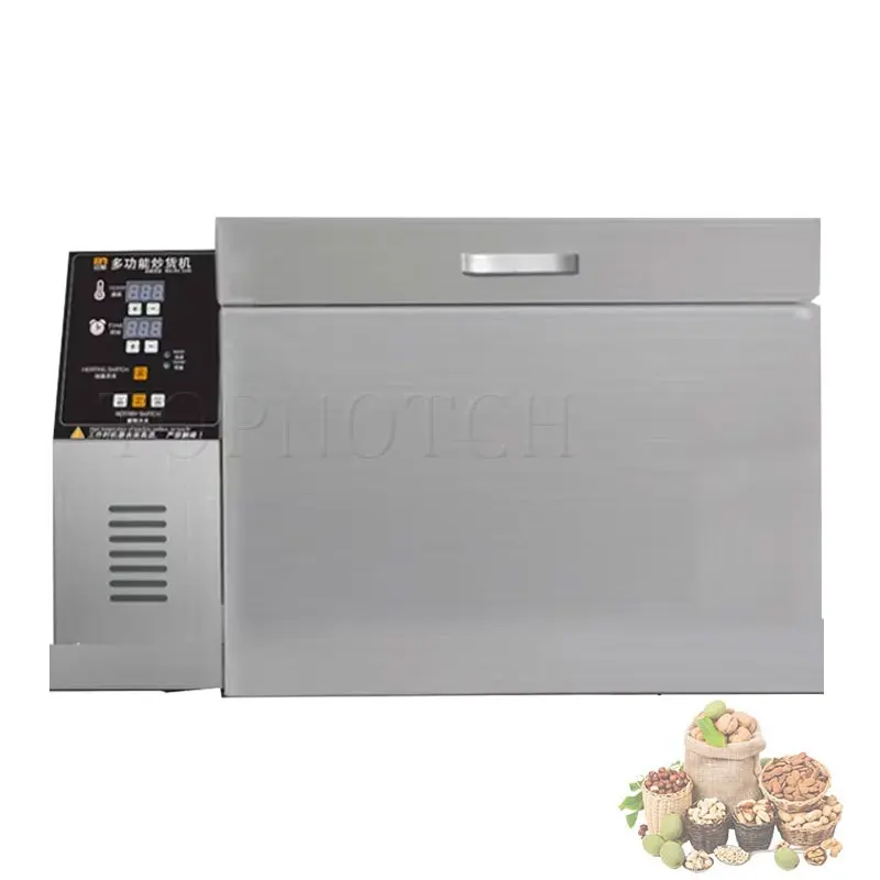 

Electric Nuts Coffee Bean Roaster Commercial Multifunction Roasting Machine With Timer Peanut Dried Fruit Food Drying 220V