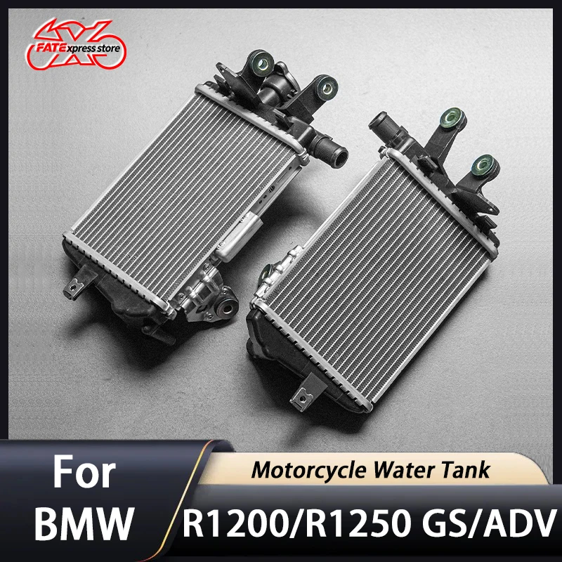 For BMW R 1200 1250 GS ADV Replacement Aluminium Water Tank Motorcycle  Radiator Cooler Cooling For R1200GS R1250GS Adventure