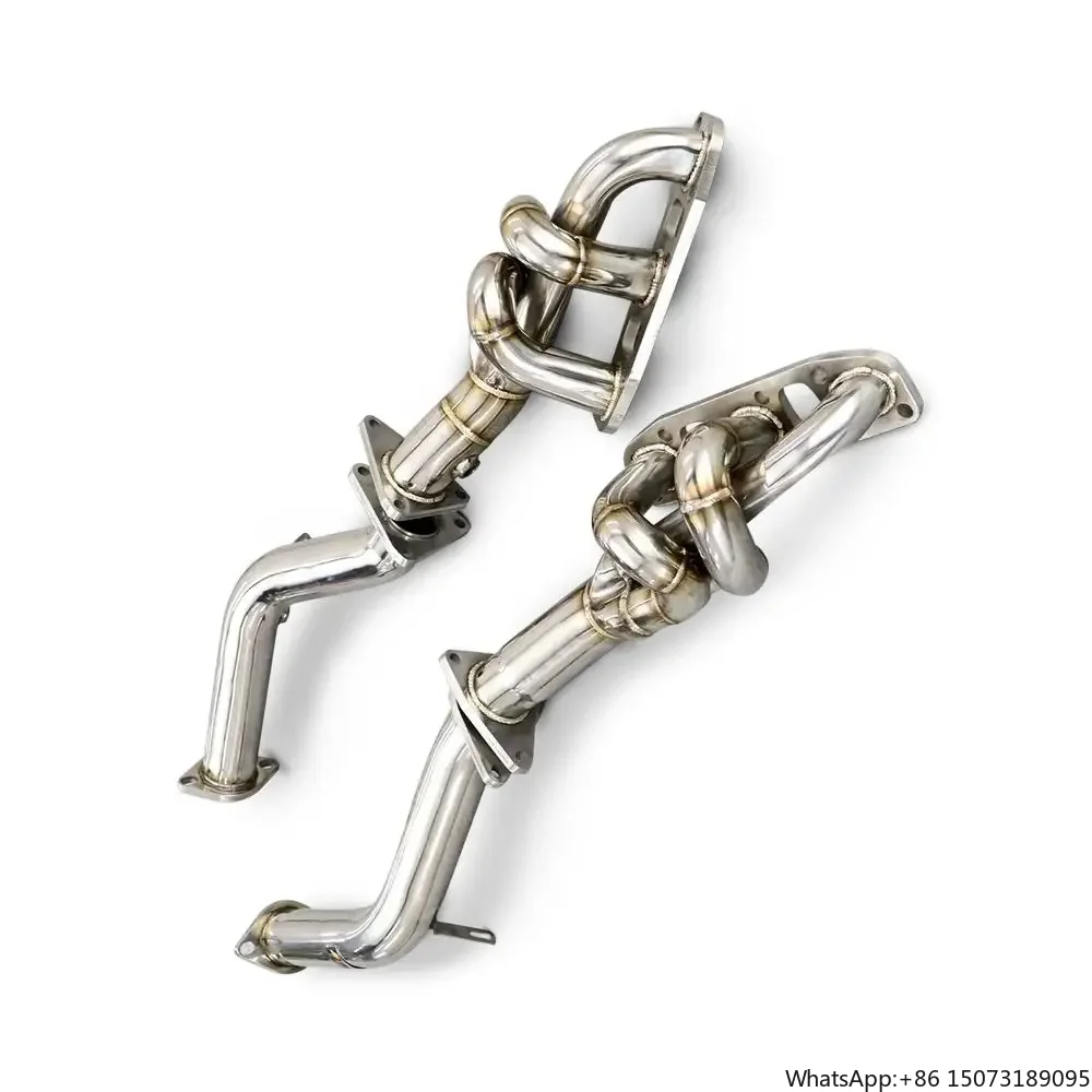 Exhaust Manifold Header Downpipe Suitable for G25 G37 2.5L 3.7l 2010-2018 Polished Stainless Steel Automotive Exhaust