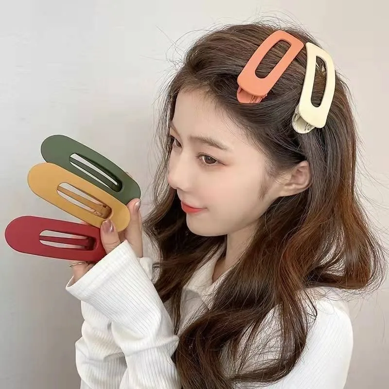 

AISHG Solid Color Seamless Hair Clip for Women Korean Large BB Clip Simple Fashion Duckbill Clip Hairpin Girl Hair Accessories