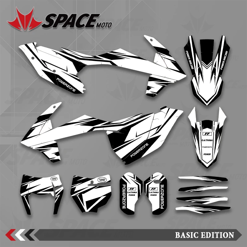 

SPACE MOTO графический фон наклейки наклейки мотоцикл для KTM 16-18SXF 17-19EXC