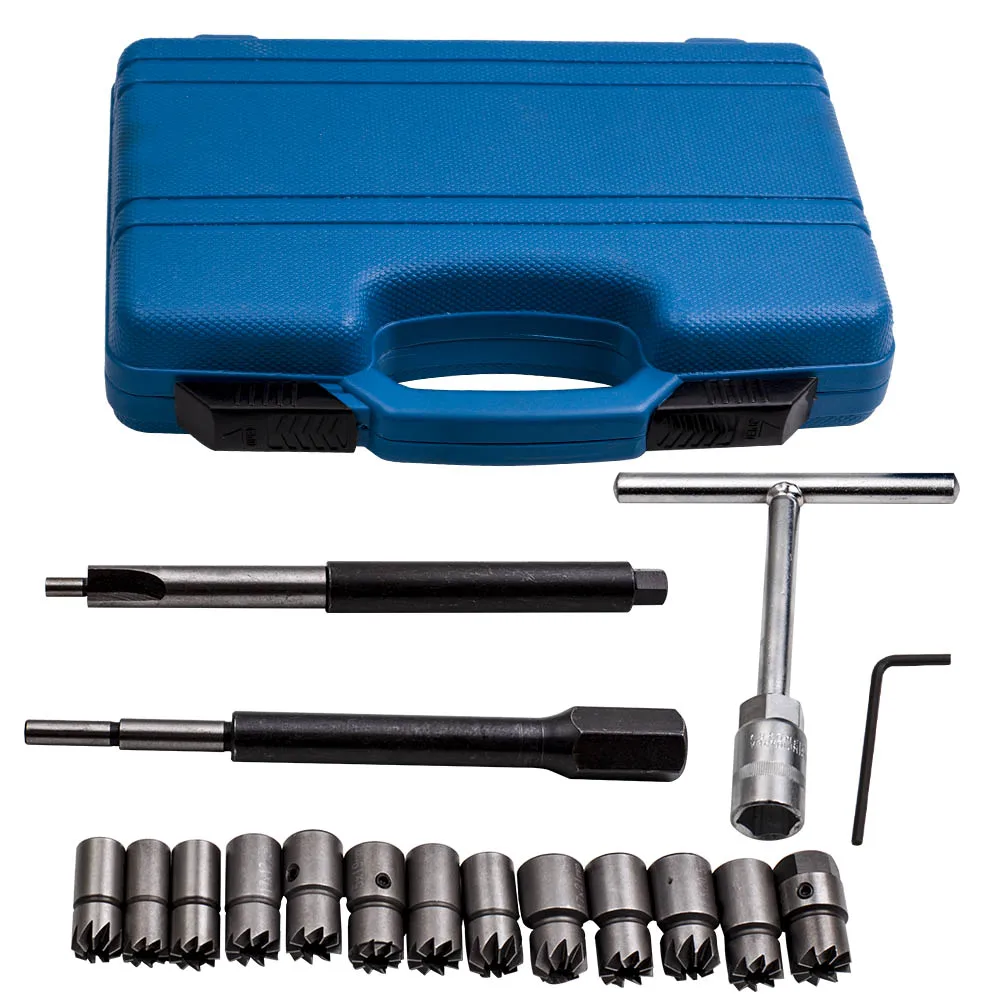 

17pcs Diesel Injector Seats Cutter Set Universal Tool Kit for BMW Ford Peugeot