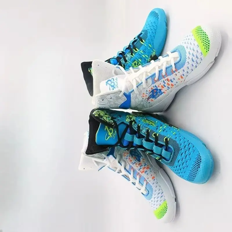 

Original Brand Wrestling Shoes For Men Women Anti-Slippery Boxing Shoes Hard-Wearing Fighting Shoes High Top Gym Training Shoe