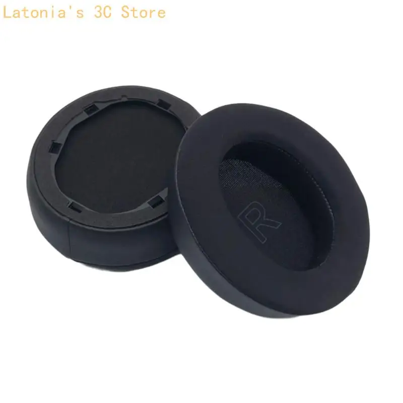 

1 Pair Comfortable Ear Cushions Earphone Cover Cooling Gel Earpads For Life Q35 Spare Ear Muff Black X3UB