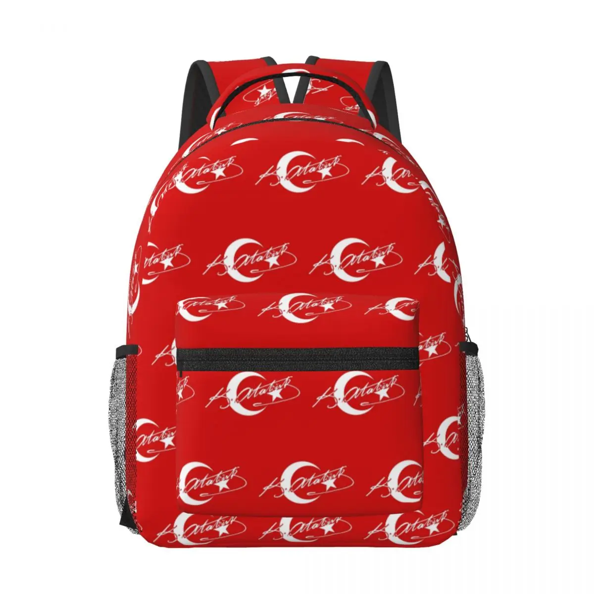 

Ataturk Signature Gift Turkey Turkish Woman Backpacks Boys Girls Bookbag School Bags Portability Laptop Rucksack Shoulder Bag