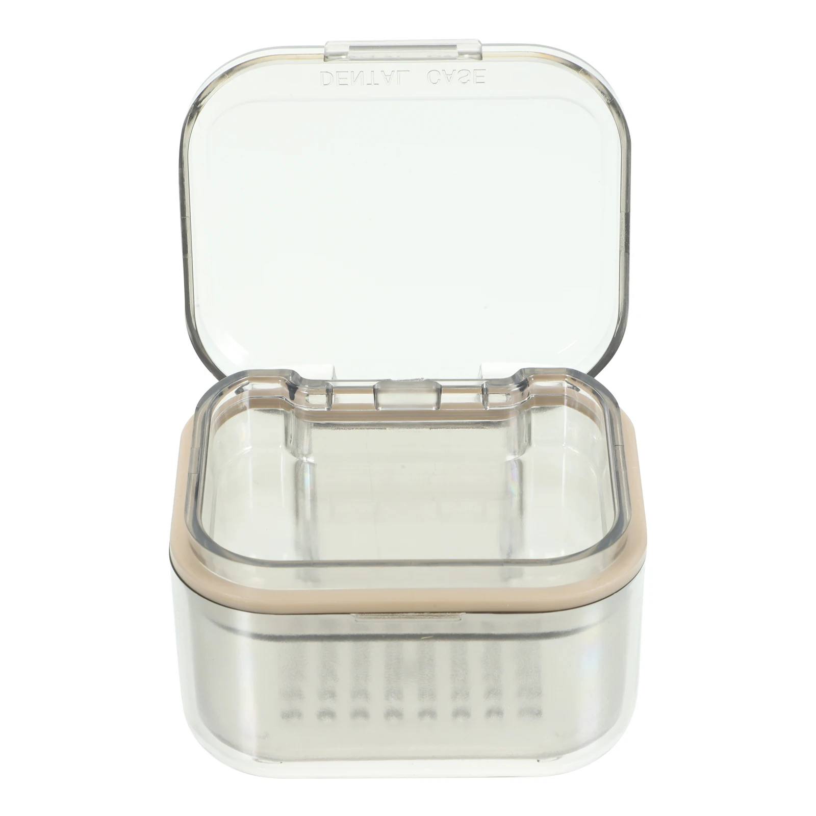 

Кейс для зубных протезов, маленький, легкий, с дренажной полкой, для ухода за искусственными зубами, для кемпинга, командировок, контейнер для хранения