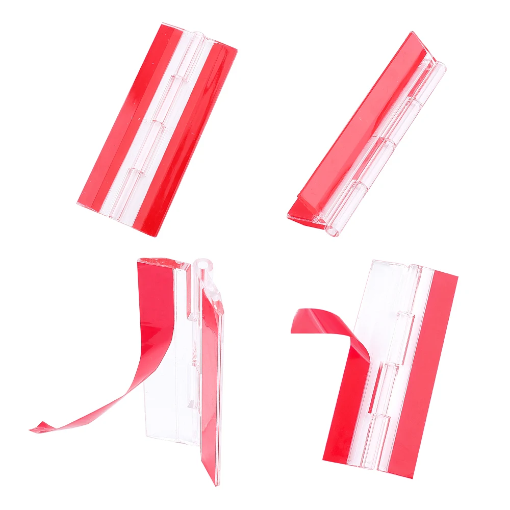 

Acrylic Self Adhesive Hinge Rectangle Red 100x42x6.5mm