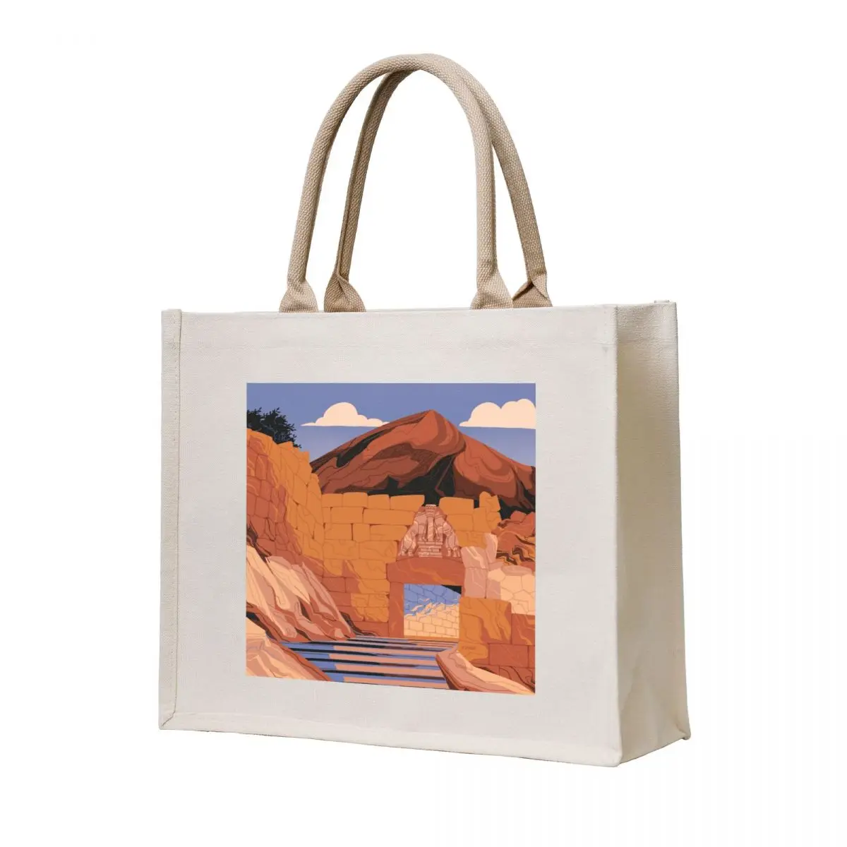 

Mycenae Lion Gate Tote Bag Eco bag great bag Women's shopping