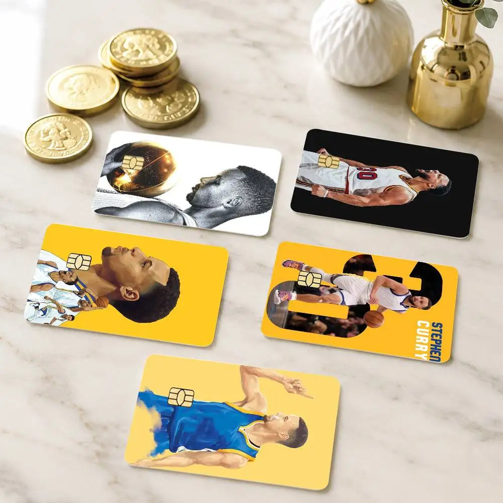 superstar basketball players Stephen Curry Credit Card HD Stickers Small Chip Waterproof Sticker Game Card Decal Gift
