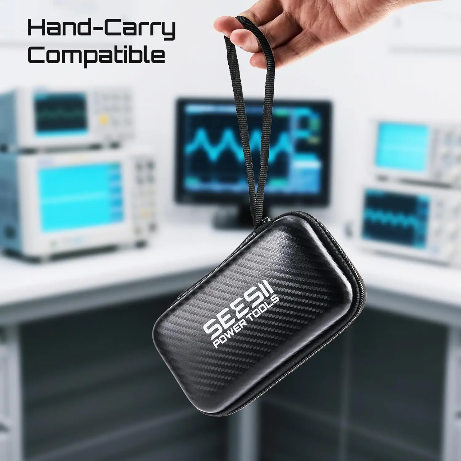 SEESII NanoVNA-H4 Vektor-Netzwerkanalysator mit EVA-Schutzhülle, 4-Zoll-Touchscreen-VNA-Kit, 10 kHz–1,5 GHz, für S-Parameter VSWR – Detail 11