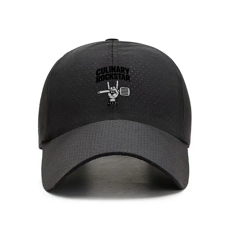 Culinary Rock Star Quick Dry Baseball Cap Lightweight Adjustable Chef Hat