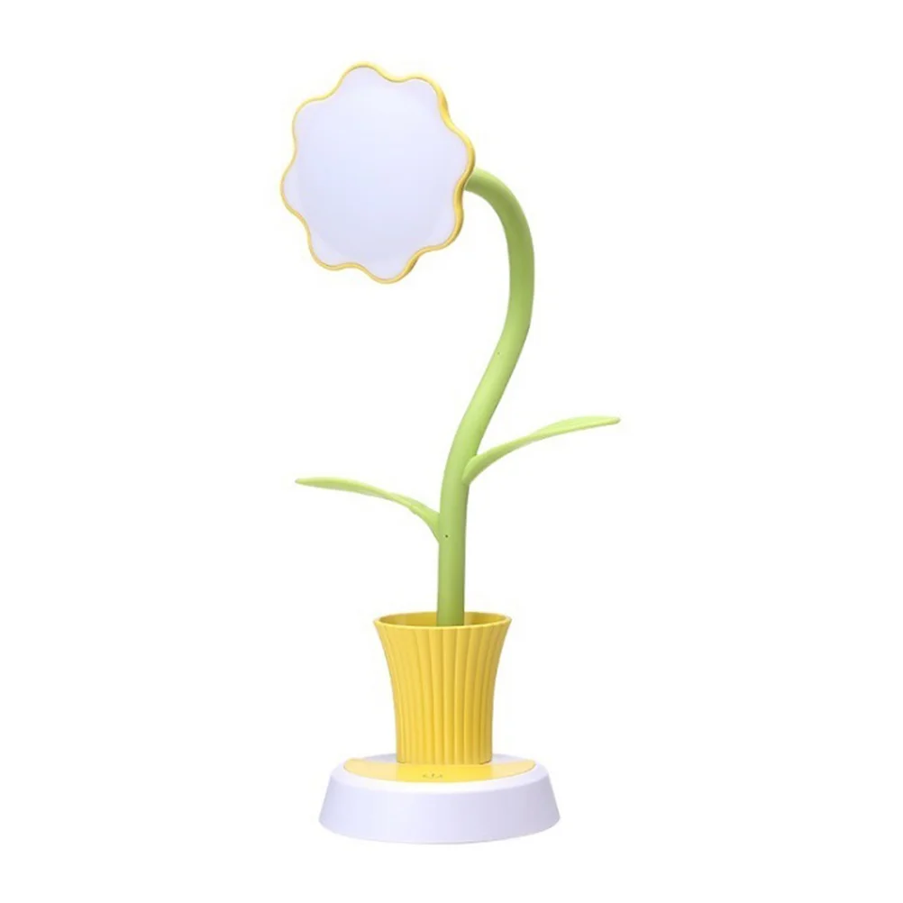 1 قطعة مصباح مكتبي لحماية العين LED قابل لإعادة الشحن للتحكم باللمس ضوء القراءة للمنزل والمكتب قابل للتعديل مصباح طاولة الدراسة الكرتونية #4