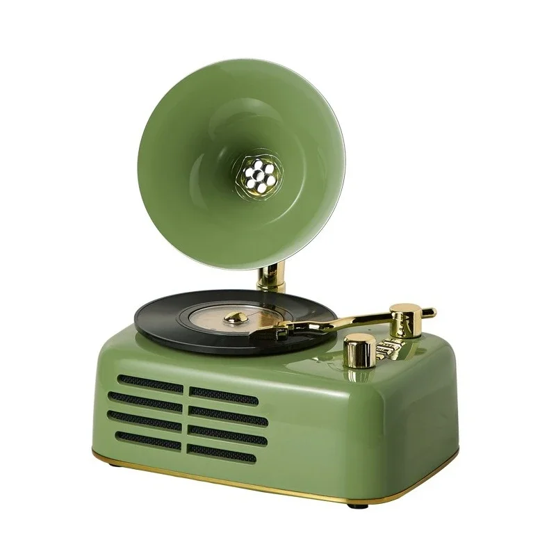 Mini phonograph decorative craft gifts, holiday gifts bluetooth stereo radio