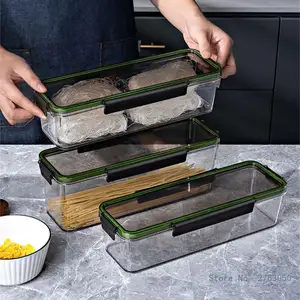 Multi Purpose Food Holder Clear Spaghettis Pasta Storage Container Large Capacity Sealed Containers for Dry Items